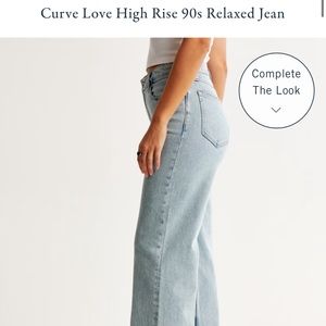 Abercrombie & Fitch 90s straight Jean Curve Love Size 29/8R in light